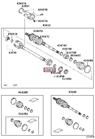 9008036133 Toyota Підшипник КПП