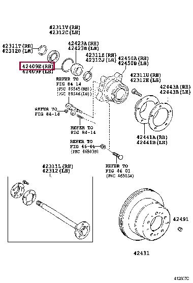 Кольцо стопорное Toyota 90301-88004