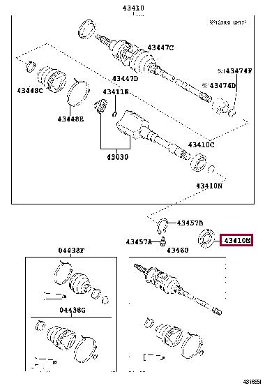9031135060 Toyota Сальник напіввісі