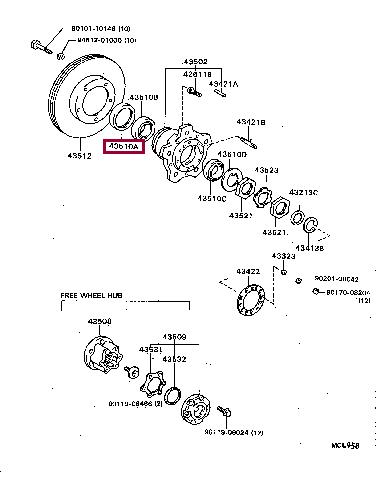 9031166002 Toyota Сальник ступицы колеса