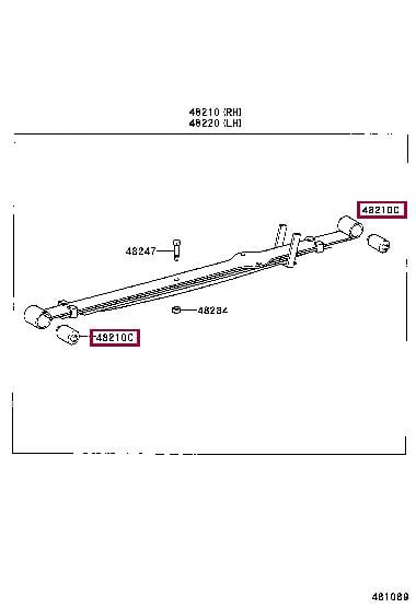 9038912015 Toyota Сайлентблок рычага подвески