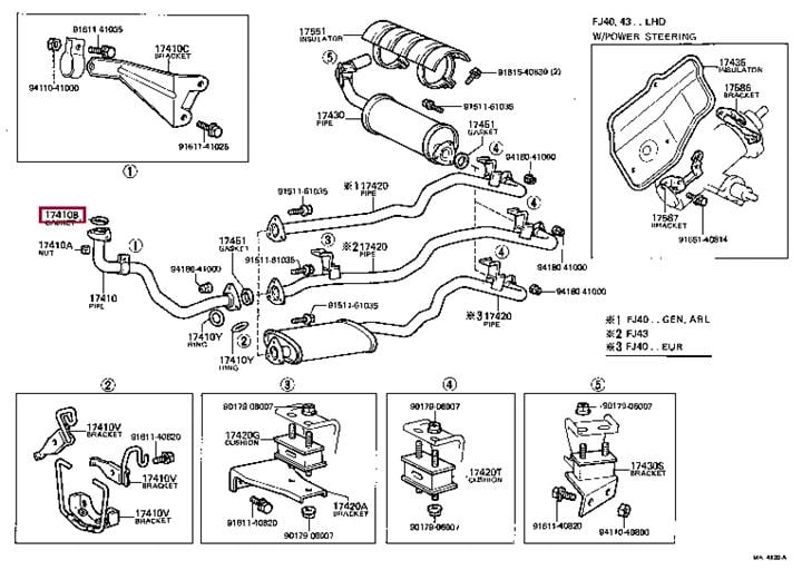 9091706056 Toyota Кільце ущільнююче вихлопної системи