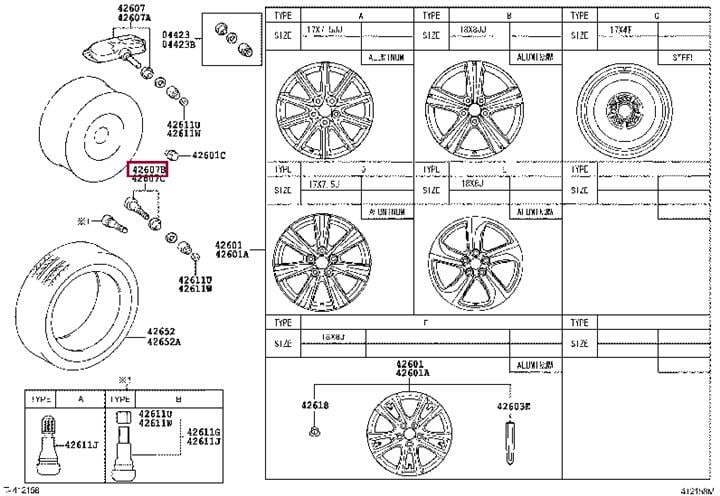 Toyota 90942-05041 Датчик тиску повітря в шинах (Tpms) 9094205041: Купити в Україні - Добра ціна на EXIST.UA!