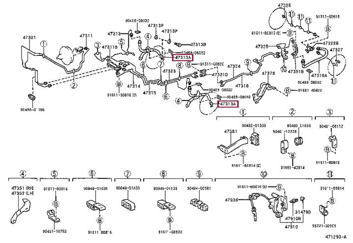 9094702829 Toyota Тормозной шланг