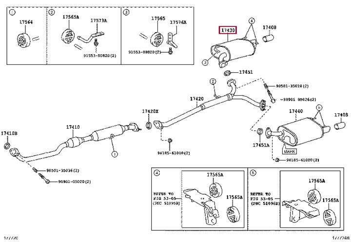 1743036181 Toyota Вихлопна труба