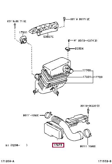 1787550210 Toyota Патрубок впускной