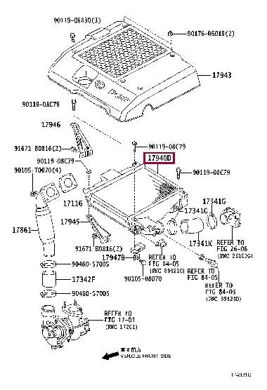 Toyota 17940-0L060 Інтеркулер 179400L060: Приваблива ціна - Купити в Україні на EXIST.UA! 179400L060 Toyota Інтеркулер