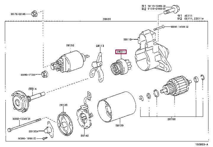 Купити Toyota 28011-02010 за низькою ціною в Україні!