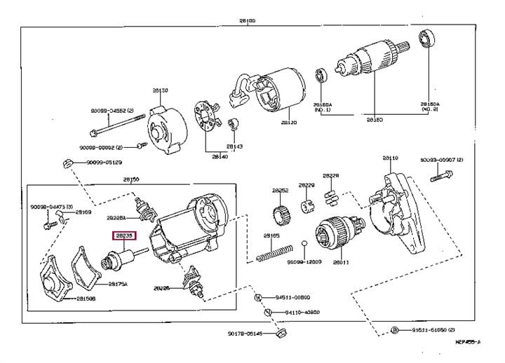 Toyota 28235-35080 Плунжер втягивающего реле 2823535080: Отличная цена - Купить в Украине на EXIST.UA! 2823535080 Toyota Плунжер втягивающего реле
