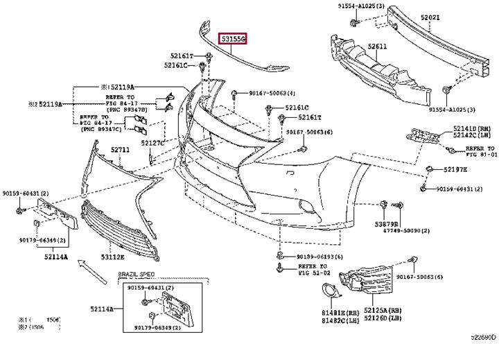 Купить Toyota 53155-33050 по низкой цене в Украине!