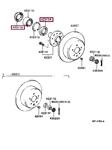 9031156015 Toyota Сальник ступицы колеса