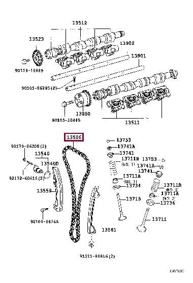1350688600 Toyota Цепь ГРМ