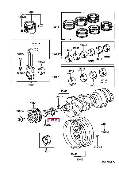 Купити Toyota 13521-62031 за низькою ціною в Україні!
