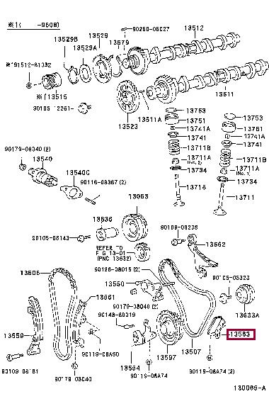 Купить Toyota 13563-75010 по низкой цене в Украине!