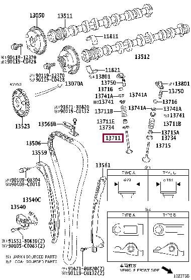 1371136060 Toyota Клапан впускной