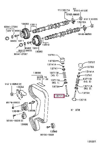 1371174140 Toyota Клапан впускной