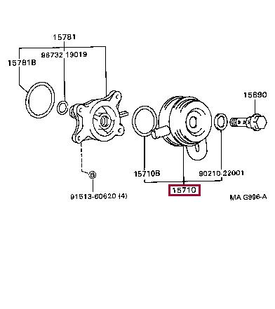1571088480 Toyota Масляный радиатор