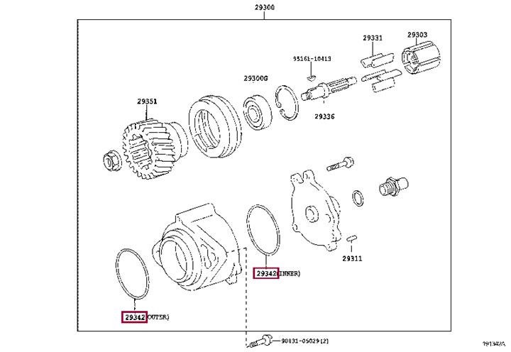 2934217010 Toyota Кольцо уплотнительное