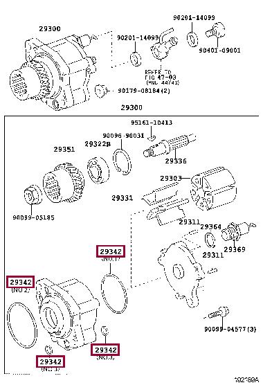 2934258040 Toyota Кольцо уплотнительное