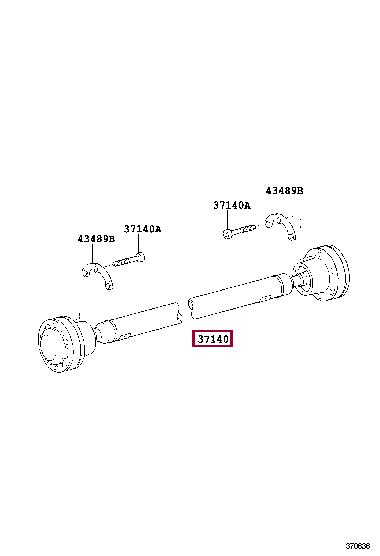 3714050010 Toyota Вал карданный
