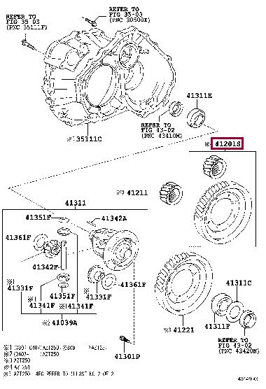 4120148030 Toyota Передача главная в сборе