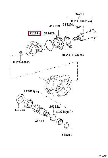 4120152010 Toyota Передача главная в сборе