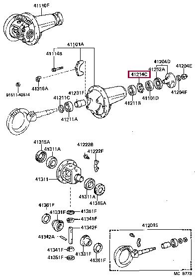 4121460010 Toyota Шайба