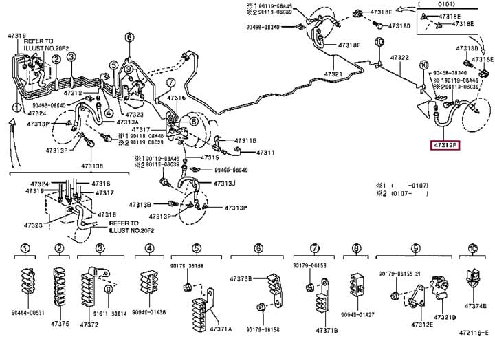 9094702971 Toyota Тормозной шланг