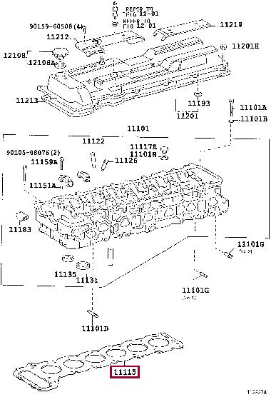 1111566031 Toyota Прокладка ГБЦ