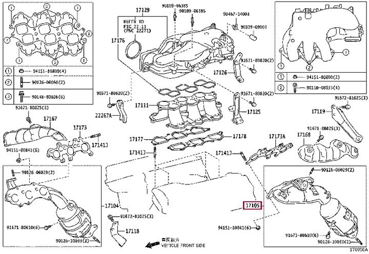 1715031600 Toyota Катализатор