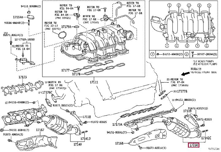 1715038100 Toyota Катализатор