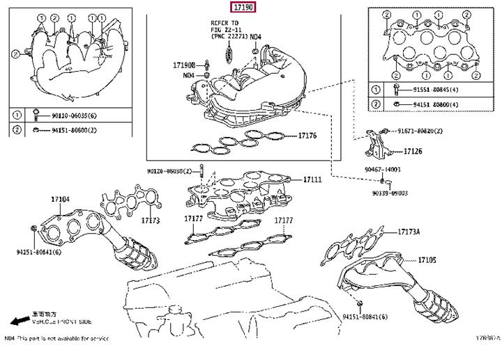 1719031170 Toyota Коллектор впускной