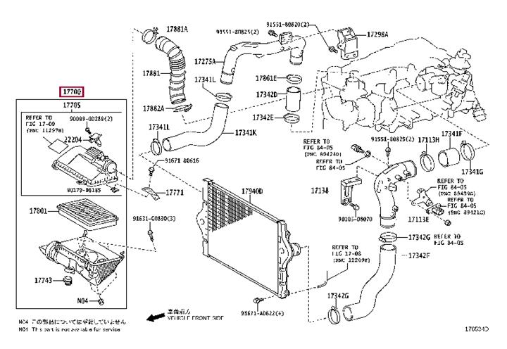 1770030270 Toyota Корпус воздушного фильтра
