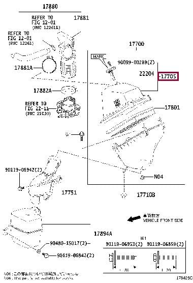 1770536090 Toyota Корпус повітряного фільтру