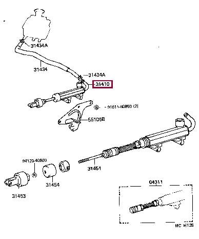 3142027072 Toyota Цилиндр сцепления главный