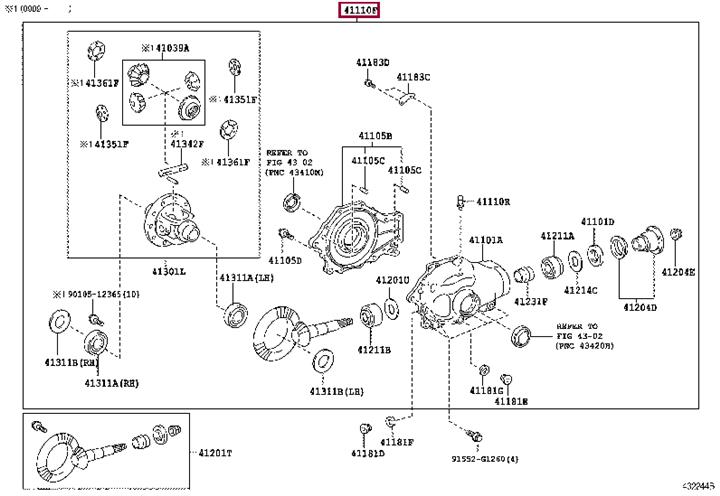 4111050310 Toyota Дифференциал