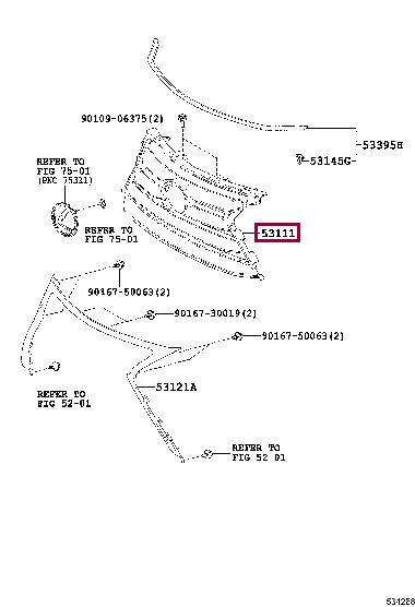 Купити Toyota 53111-78010 за низькою ціною в Україні!
