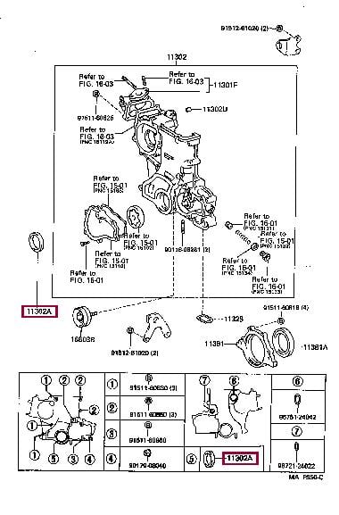 9031152022 Toyota Сальник вала коленчатого передний