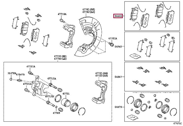 Купить Toyota 04465-07010 по низкой цене в Украине!