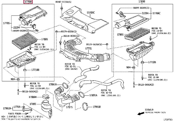 1770038132 Toyota Корпус воздушного фильтра