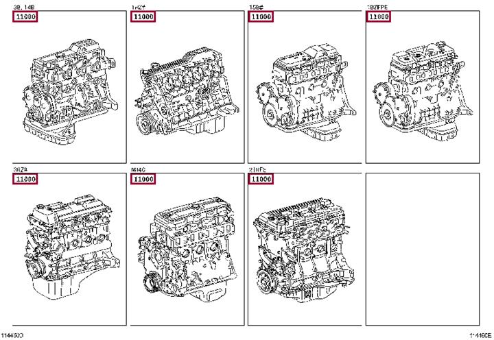 1900017820 Toyota Блок циліндрів