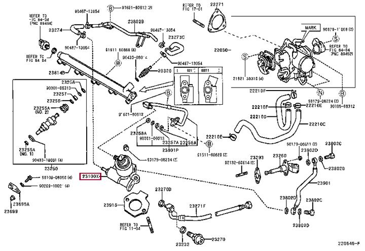 2310074041 Toyota Насос топливный