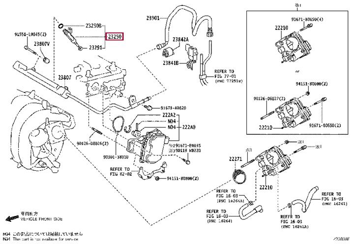 2320909130 Toyota Форсунка топливная