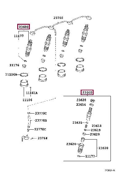2360069165 Toyota Форсунка топливная