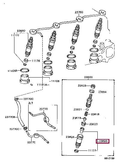 2362059095 Toyota Распылитель форсунки