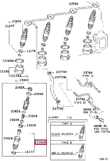 2362059115 Toyota Распылитель форсунки