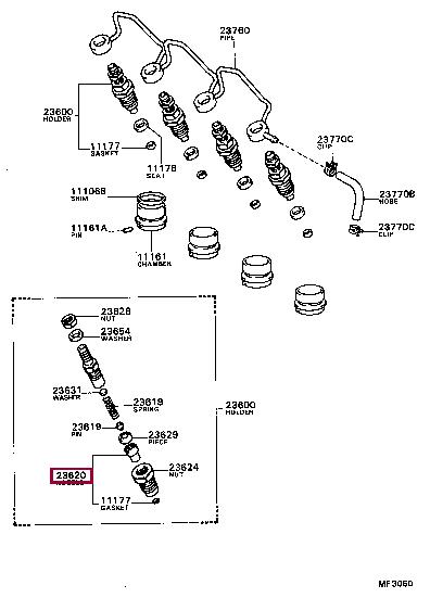 2362069035 Toyota Распылитель форсунки