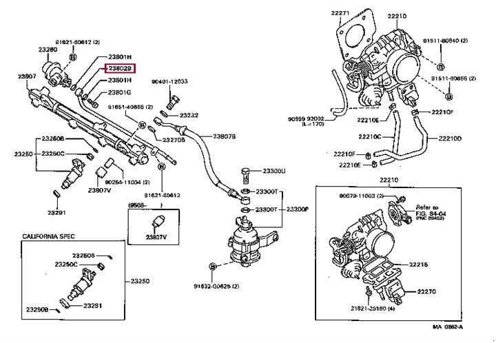 2380274070 Toyota Повітропровід