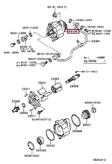 Toyota 29300-17010 Насос вакуумный 2930017010: Отличная цена - Купить в Украине на EXIST.UA! 2930017010 Toyota Насос вакуумный