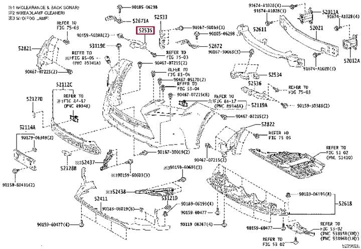 5253578010 Toyota Кронштейн переднього бампера